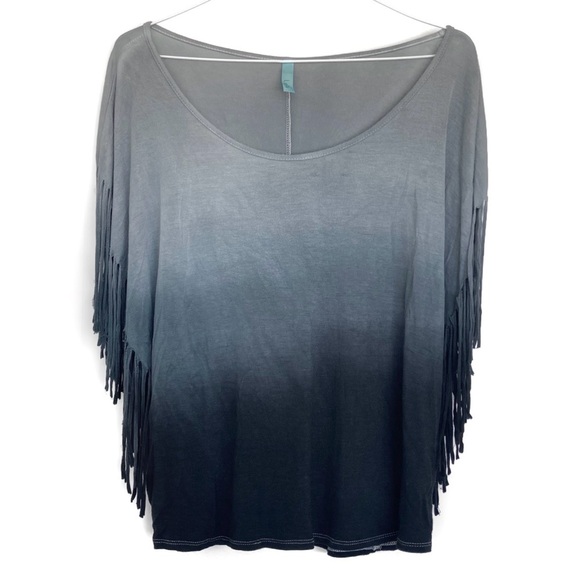 LOLITA Ombré Gradient Color Fringe Tee Top - Picture 1 of 3